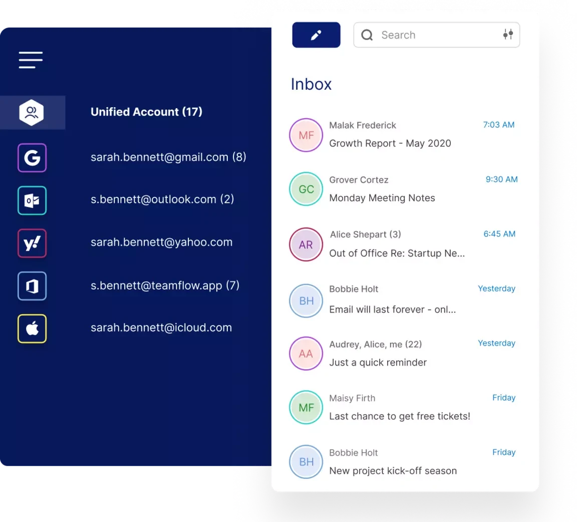 Mailbird official product illustration showing its email interface