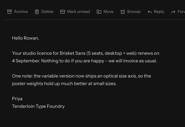 The toolbar of the open message is shown, a quick actions preset is picked in Settings, and the toolbar then shows a different set of actions. · Reviewed for MailVault version 2.20.0