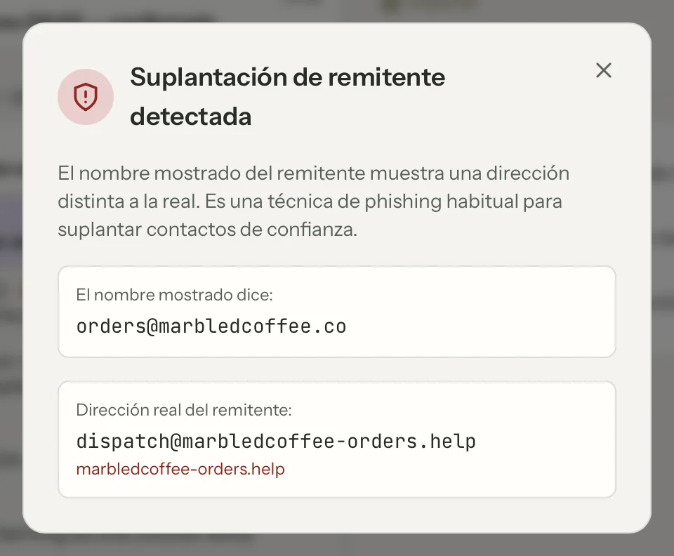 Verificación del remitente en MailVault, de cerca · MailVault version 2.16.0