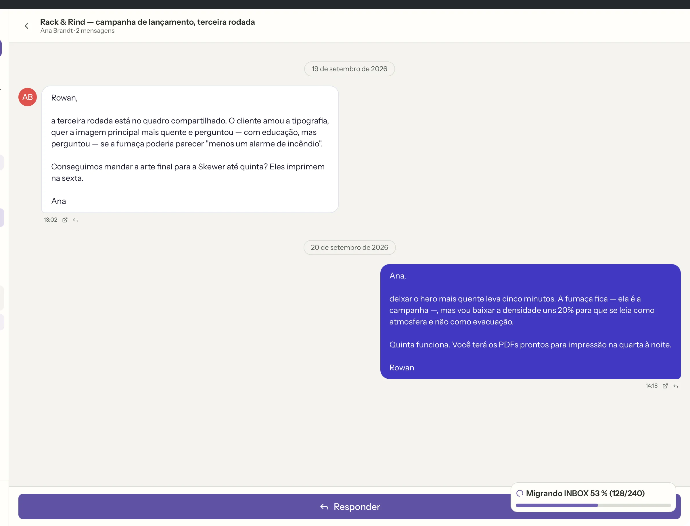 Formas de ler no MailVault, em detalhe · MailVault version 2.16.0