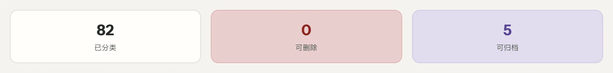 MailVault 中的邮件清理特写 · MailVault version 2.16.0